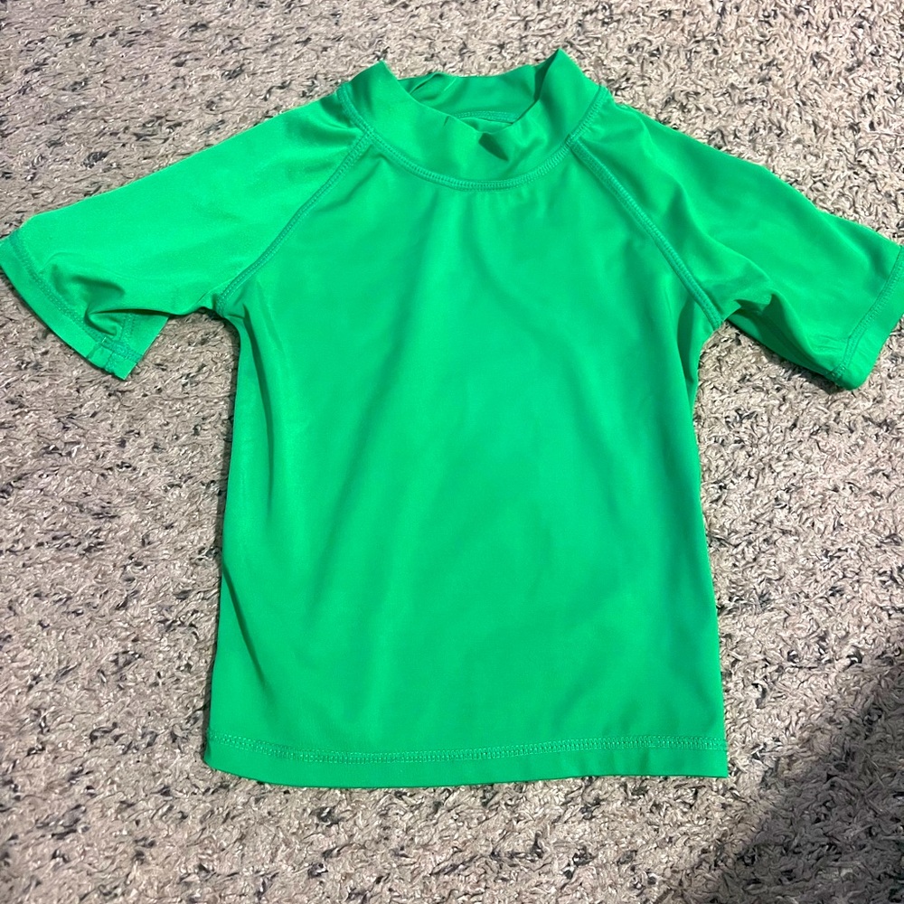 3T Green Short Sleeve Rashguard